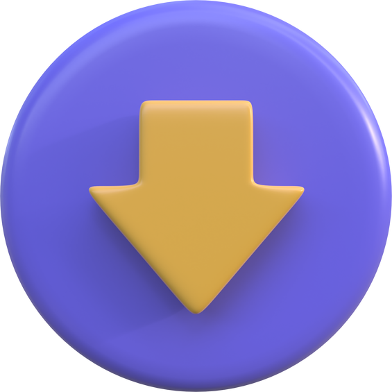 3D Button Arrow Bottom